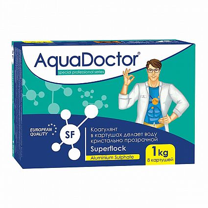 Коагулирующее средство в картушах AquaDoctor Superflock 1 кг