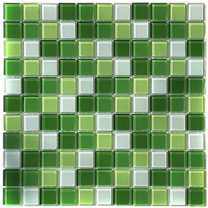 Мозаика стеклянная Aquaviva Сristall Green Light DCM173 (УП.)